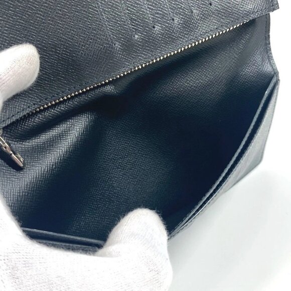 LOUIS VUITTON M60622 Epi Portefeuille Brazza Long Wallet Epi Leather Noir Black - Picture 14 of 16
